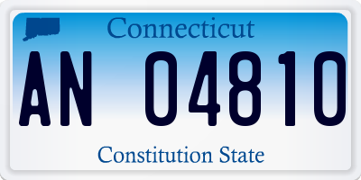 CT license plate AN04810