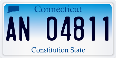 CT license plate AN04811