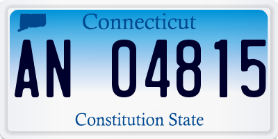 CT license plate AN04815