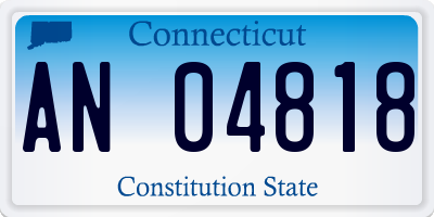 CT license plate AN04818