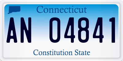 CT license plate AN04841
