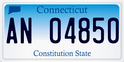 CT license plate AN04850