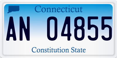 CT license plate AN04855