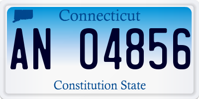 CT license plate AN04856