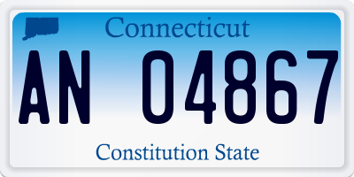 CT license plate AN04867