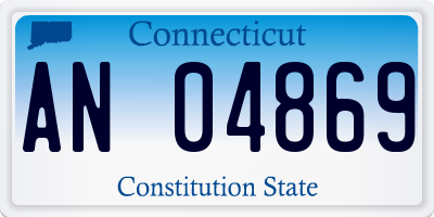 CT license plate AN04869