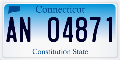 CT license plate AN04871