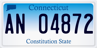 CT license plate AN04872