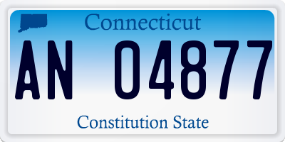 CT license plate AN04877