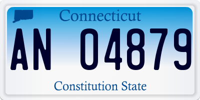 CT license plate AN04879