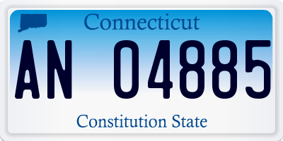 CT license plate AN04885
