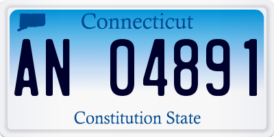 CT license plate AN04891