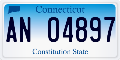 CT license plate AN04897
