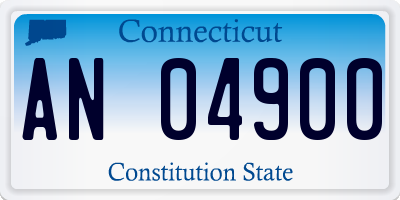 CT license plate AN04900