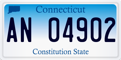 CT license plate AN04902