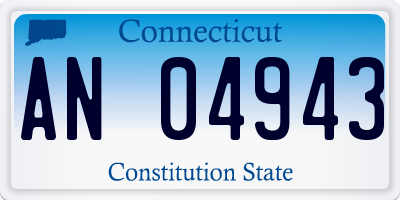 CT license plate AN04943