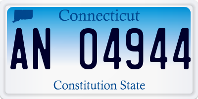 CT license plate AN04944