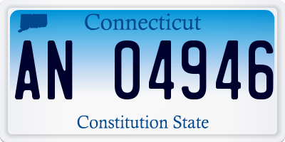 CT license plate AN04946