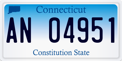 CT license plate AN04951