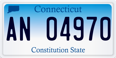 CT license plate AN04970