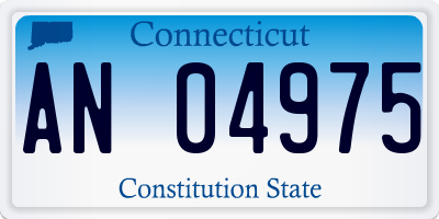 CT license plate AN04975