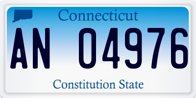 CT license plate AN04976