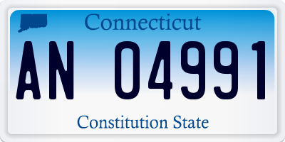 CT license plate AN04991