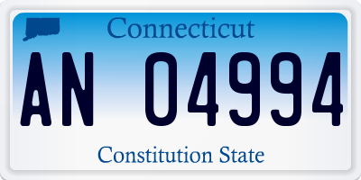 CT license plate AN04994