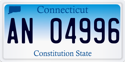 CT license plate AN04996
