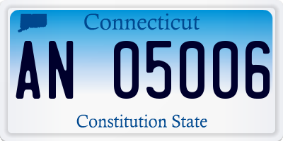 CT license plate AN05006