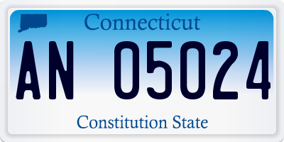 CT license plate AN05024
