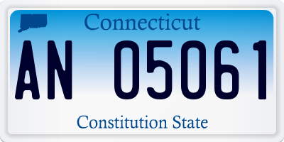 CT license plate AN05061
