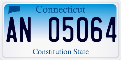 CT license plate AN05064
