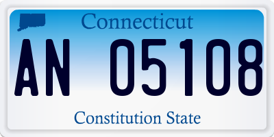 CT license plate AN05108