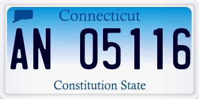 CT license plate AN05116