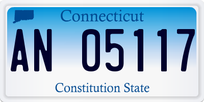CT license plate AN05117