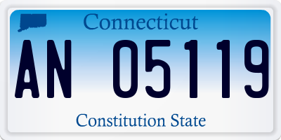 CT license plate AN05119