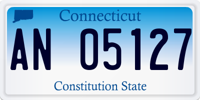 CT license plate AN05127