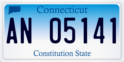 CT license plate AN05141
