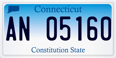 CT license plate AN05160