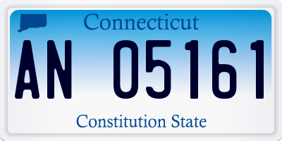 CT license plate AN05161