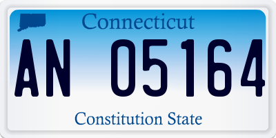 CT license plate AN05164