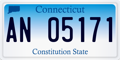 CT license plate AN05171
