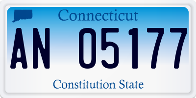 CT license plate AN05177