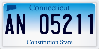 CT license plate AN05211