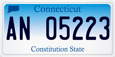 CT license plate AN05223