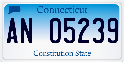 CT license plate AN05239