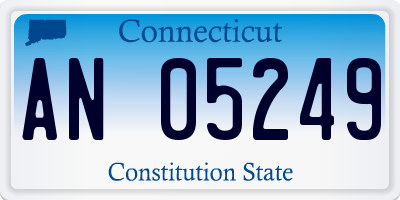 CT license plate AN05249