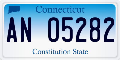 CT license plate AN05282