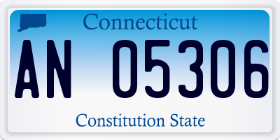 CT license plate AN05306